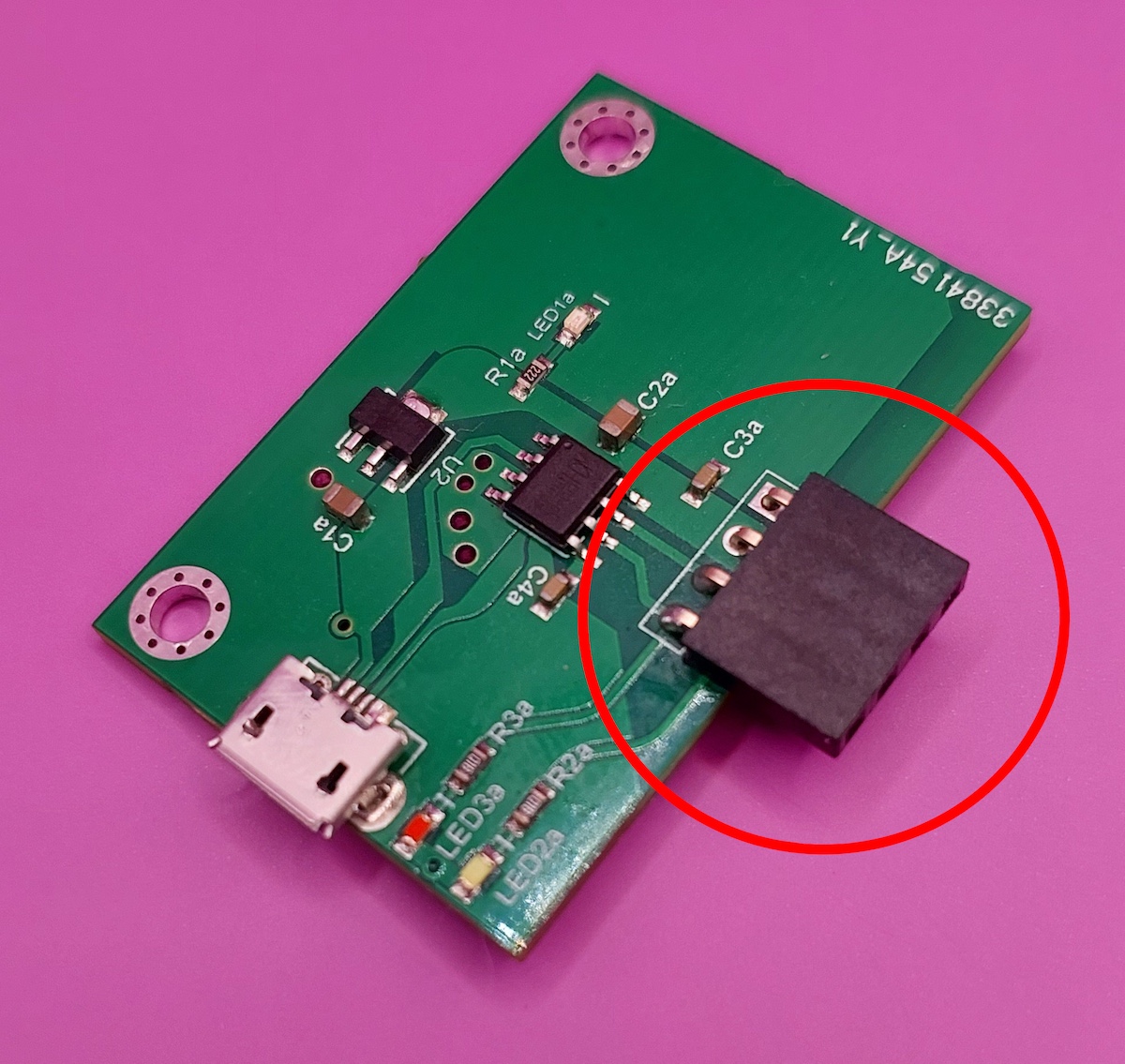 Solder this part on the serial PCB