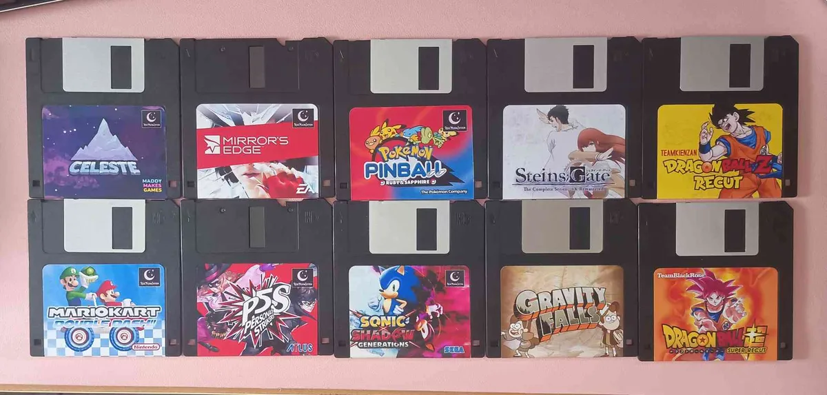 Custom Zaparoo floppy disk collection by Suiren